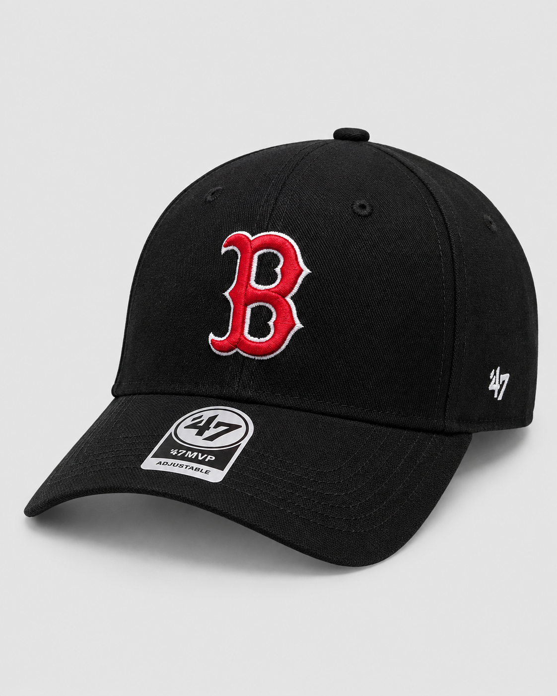 Boné '47 Brand - Boston Red Sox - Preto com vermelho