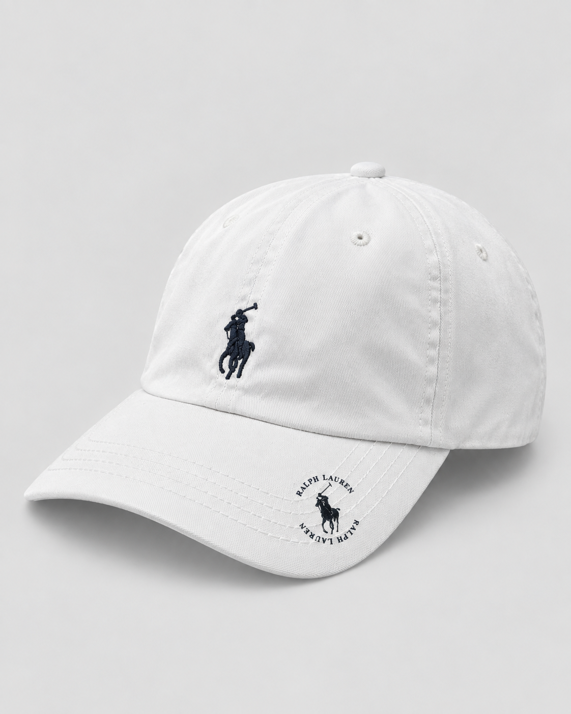 Boné Ralph Lauren - Branco Poney Azul Marinho